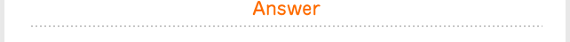 Answer